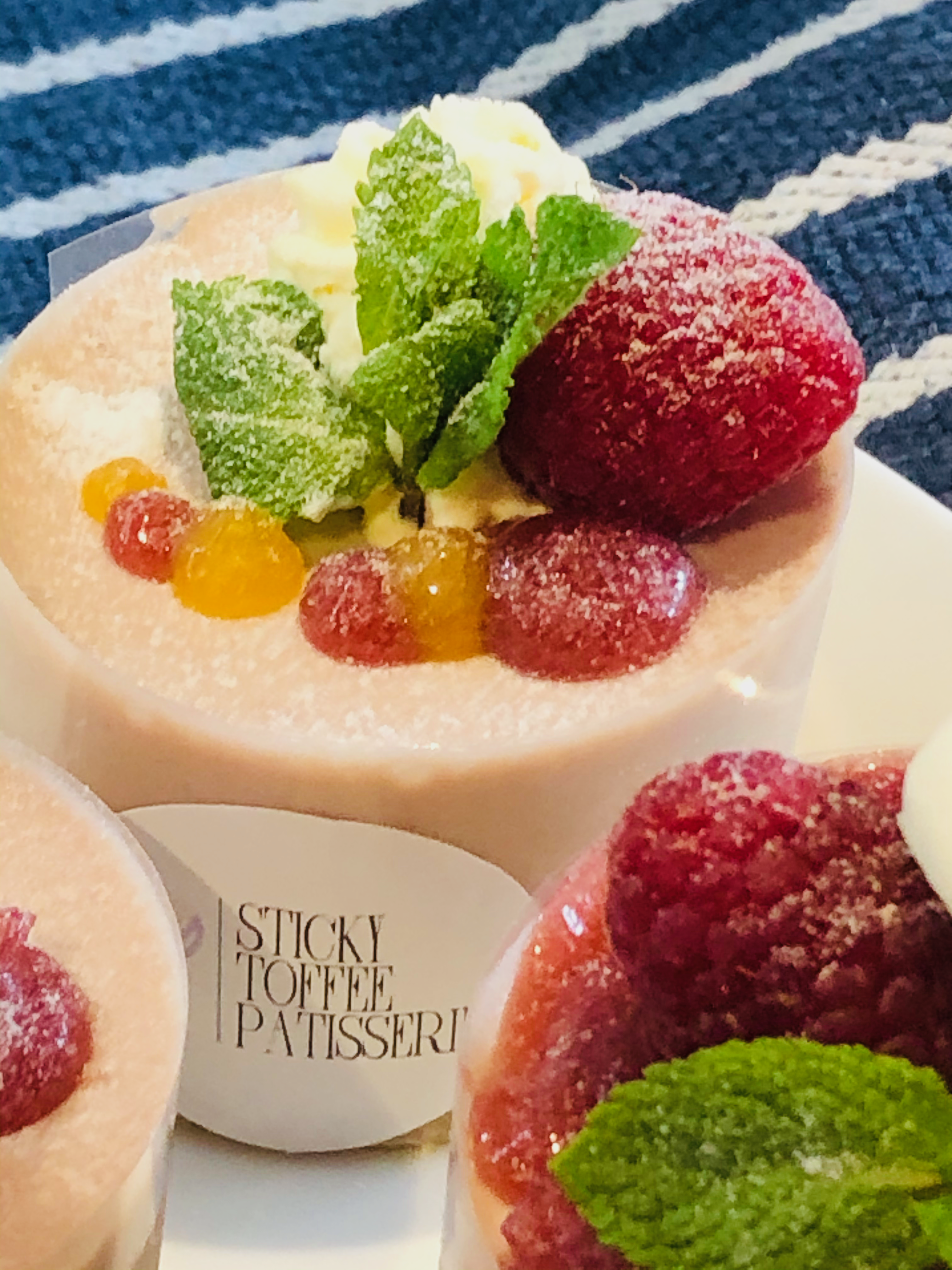 Premium Photo | Raspberry cake with raspberry mousse yogurt mousse  decorated with shortbread dough